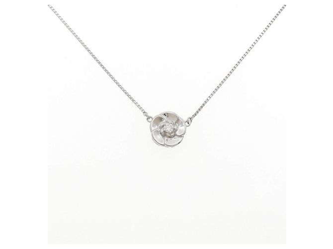Autre Marque Collana in Pt850 e diamanti Argento