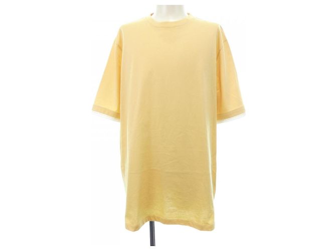 Hermès Camiseta de algodón Hermes XL Amarillo