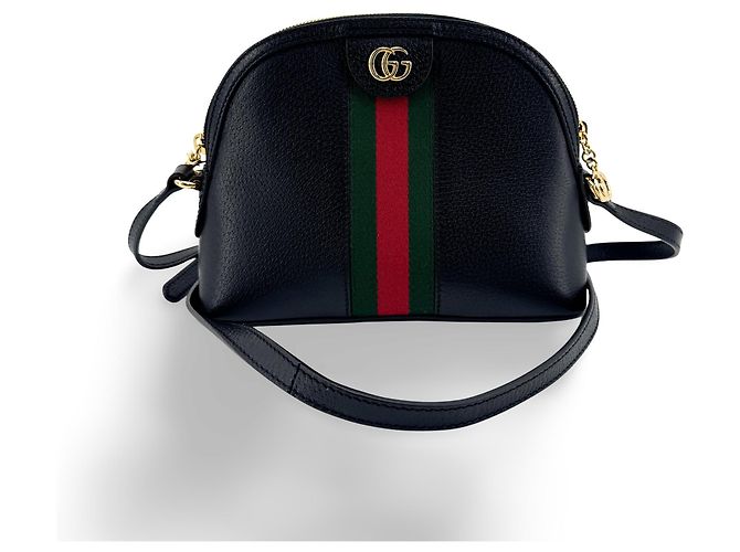Gucci Ophidia Dome Leather Small Negro