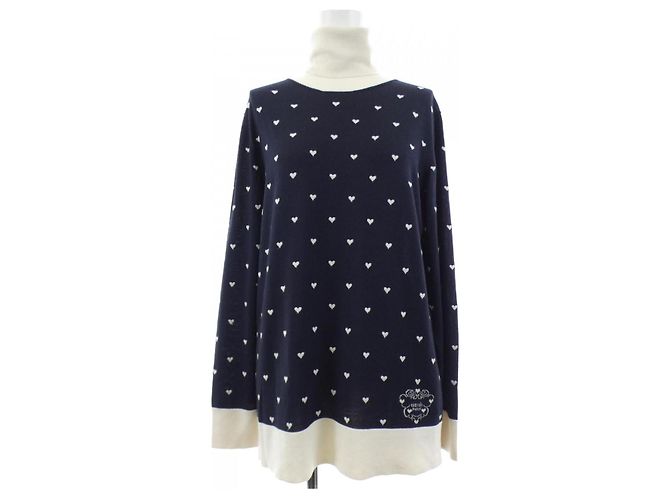 Hermès Hermes Knit Silk Cashmere Knit40 Nero Bianco