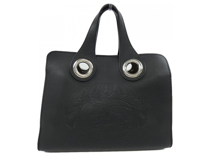 Bolsa de couro Burberry Preto