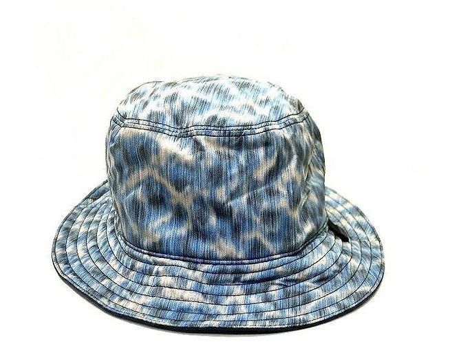 Autre Marque Cappello Bucket Dior in poliestere e cotone Marrone Blu Beige