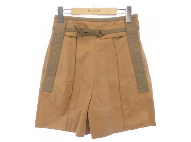 Hermès Hermes 3E1407DA Calf Shorts 36 Marrom