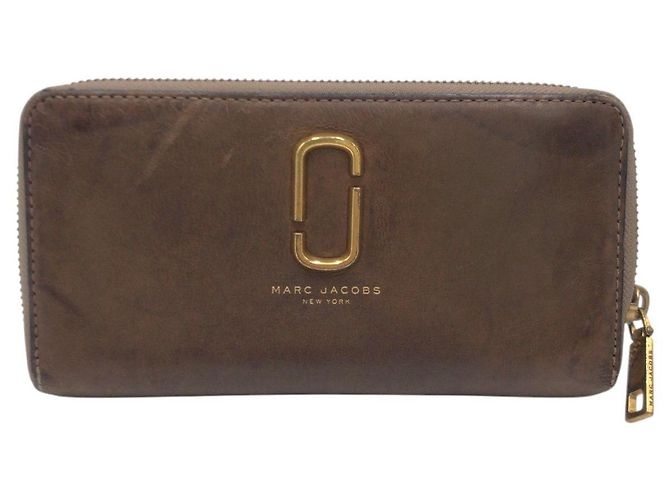 Portefeuille long en cuir MARC JACOBS Marron