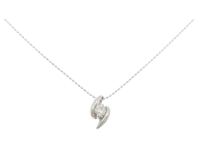 Autre Marque Collar de diamantes Pt900/Pt850 Plata