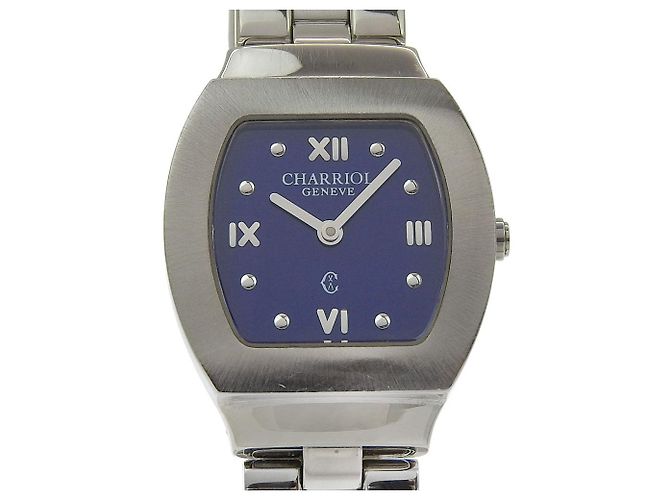 Autre Marque Reloj CHARRIOL Azure de acero inoxidable Azul