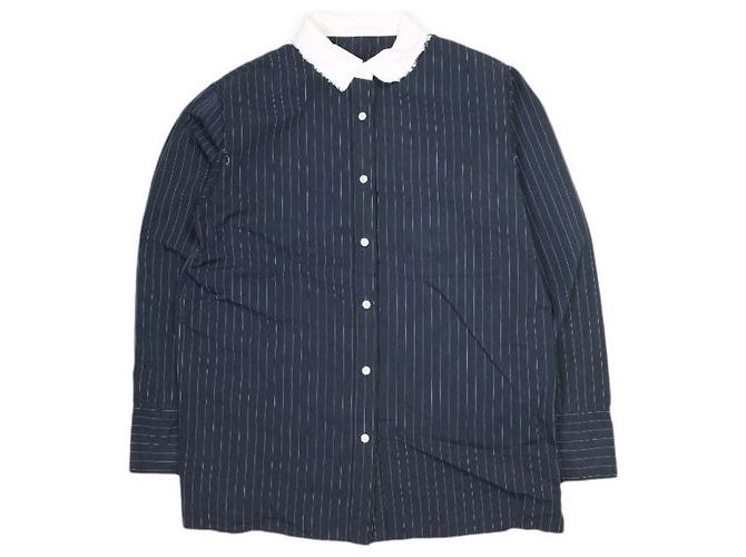 Autre Marque Camicia CITYSHOP in cotone SUPIMA Blu Blu navy