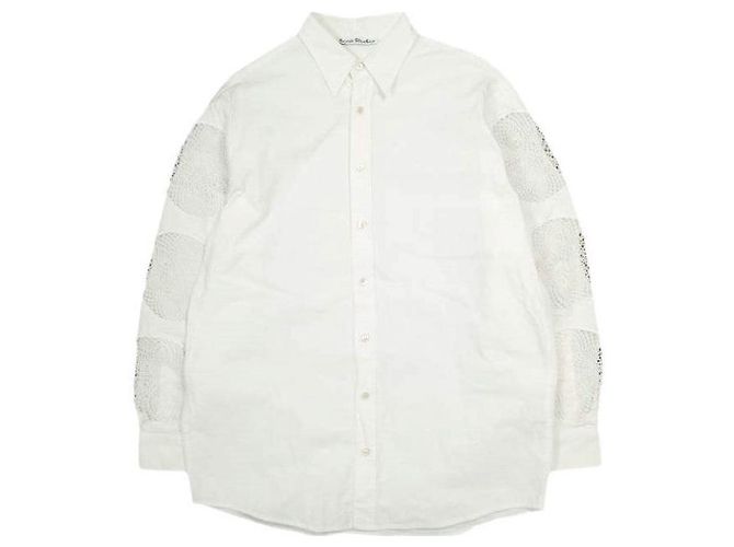 Acne Studios FN-MN-SHIR000446 Camisa de algodão Branco