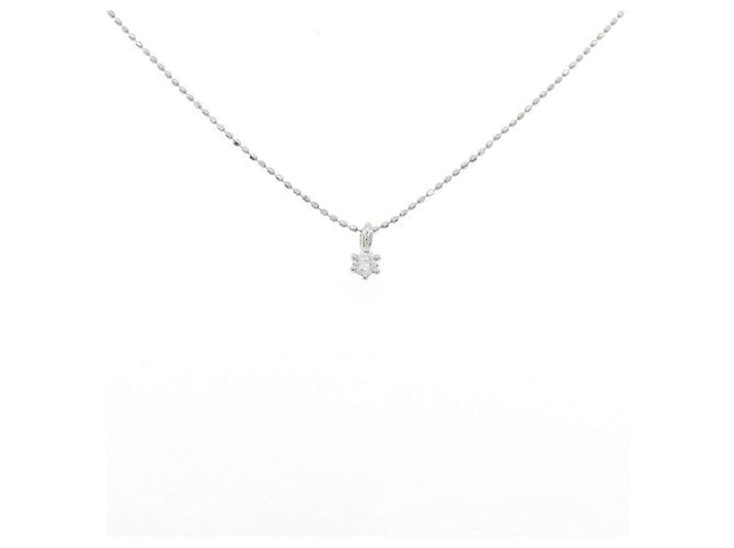 Autre Marque Collar de platino PT850 y diamantes Plata