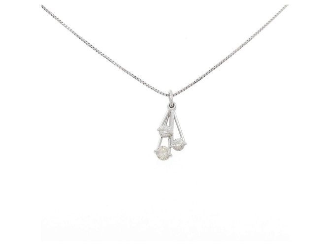 Autre Marque Collar de diamantes PT850 Plata