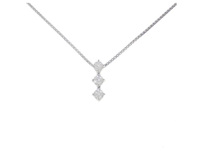 Autre Marque Collar de diamantes PT900 PT850 Plata