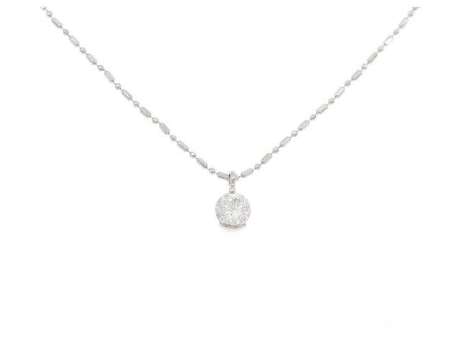 Autre Marque Collar de diamantes PT900 PT850 Plata