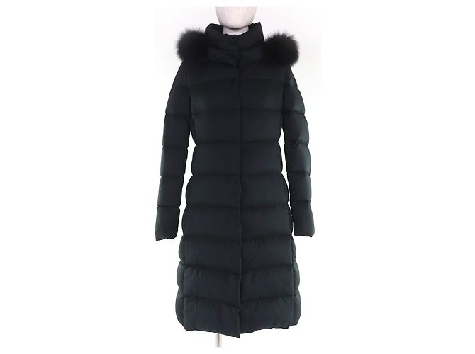 Autre Marque Herno PI1335D Polyester Fox Down Coat Black