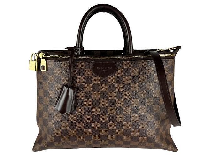 Sac à main Louis Vuitton Brompton Damier Canvas Marron Damier ebène