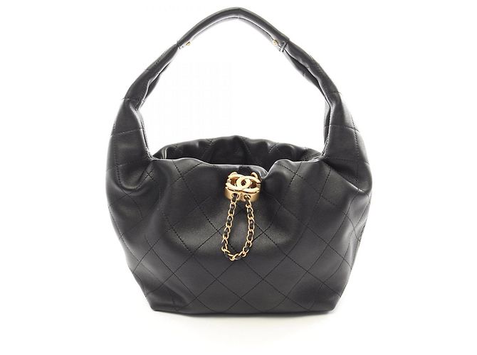 Sac Hobo Chanel Matelassé Noir