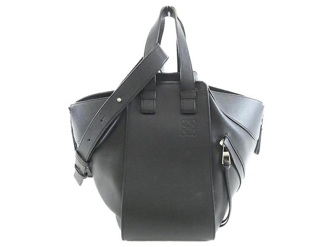 Bolsa de Ombro Loewe Hammock Small 387 30 S35 Preto