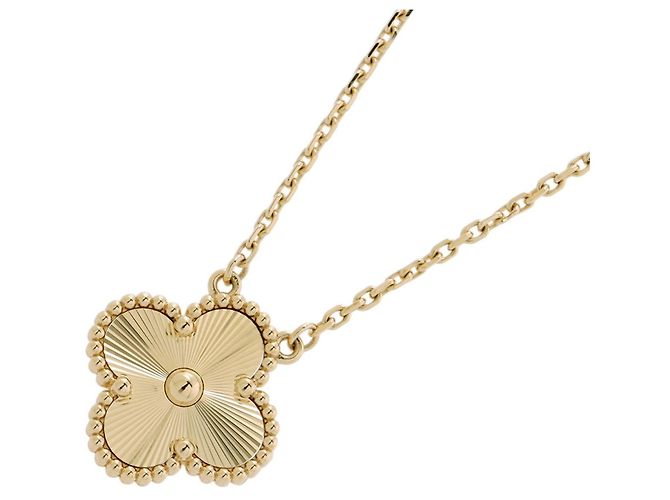 Collier Pendant Alhambra Van Cleef & Arpels Doré