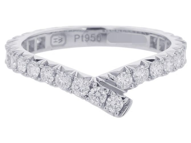 Anello Ribbon Band Harry Winston Argento