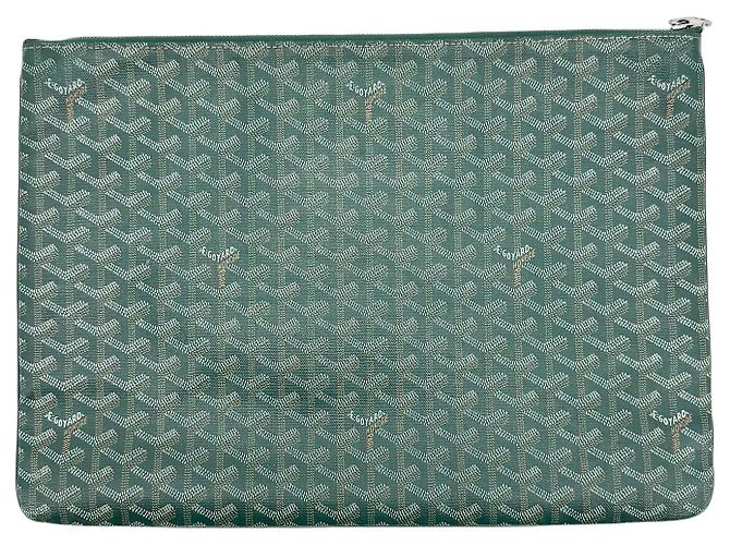 Goyard Senat Zip Coated Canvas GM Vert