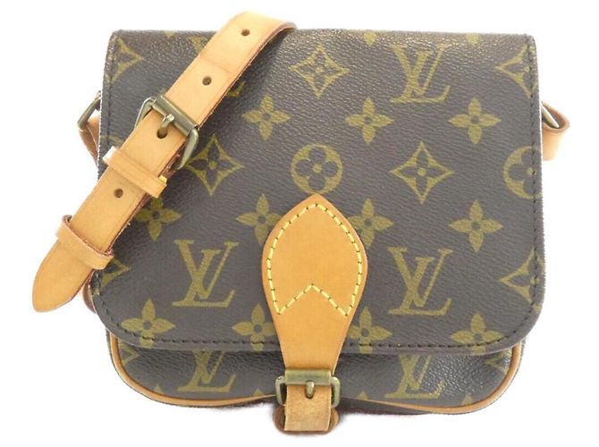 Bolsa de Ombro Louis Vuitton Monogram Cartouchiere PM Marrom