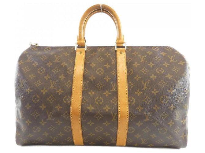 Sac Boston Louis Vuitton Monogram Keepall 45cm Marron