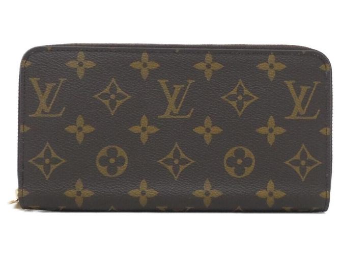 Louis Vuitton Monogram Zippy Wallet M41895 Brown Fuschia