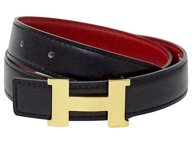 Hermès Hermes Mini Constance Wendelgürtel Schwarz Rot