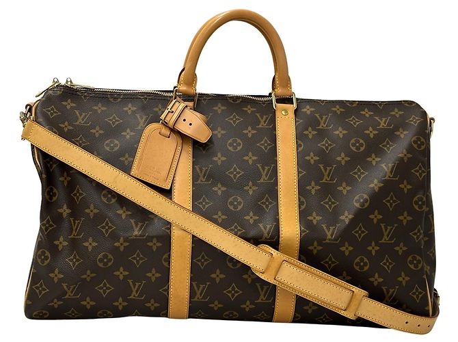 Bolso Boston Monogram Louis Vuitton Castaño Monograma
