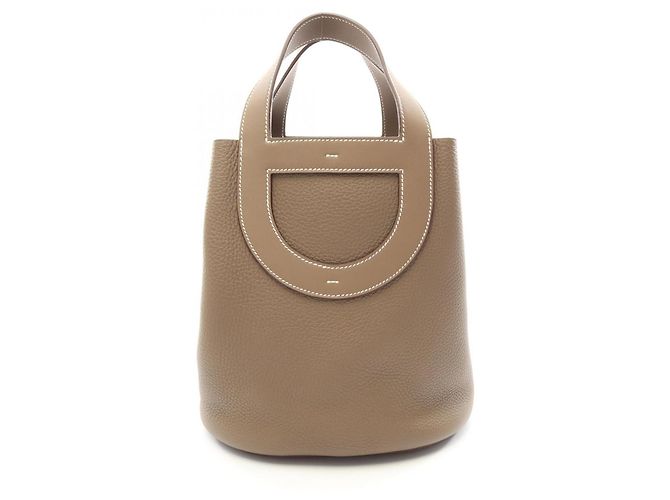 Hermès Borsa Hermes In the Loop 23 Marrone Taupe