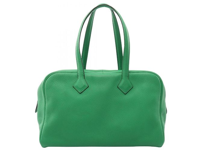 Hermès Sac à main Hermes Victoria II 35 Bamboo Vert