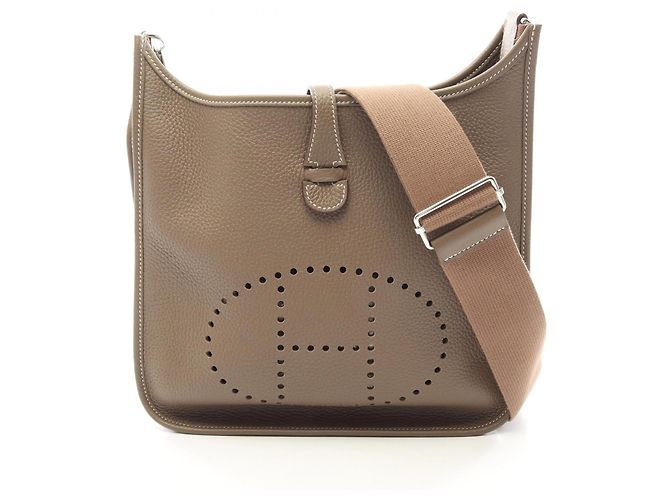 Hermès Borsa a tracolla Hermes Evelyne 3 Trois PM Marrone Taupe