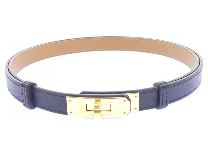 Hermès Hermes Kelly 18mm Gürtel Schwarz