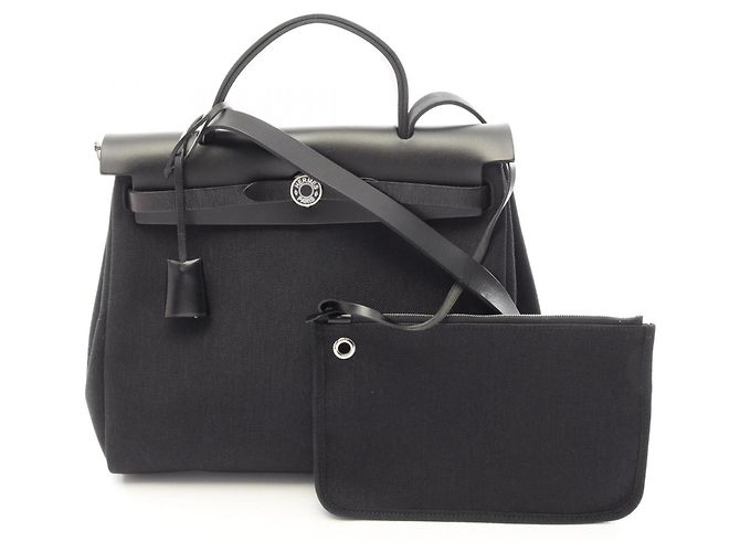Hermès Herbag Zip PM Sac à main 2-Way Noir