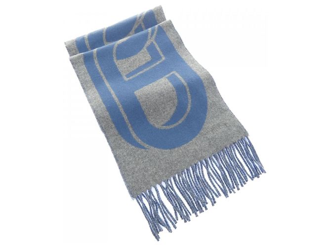 Hermès Hermes Maillon Cashmere Stole Brown Blue
