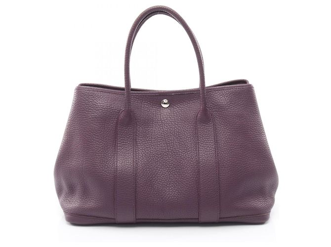Hermès Sac cabas Hermes Garden Party PM Cassis Violet Violet foncé