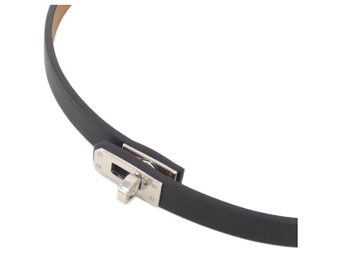Hermès Choker Hermes Mini Kelly in pelle nera Nero