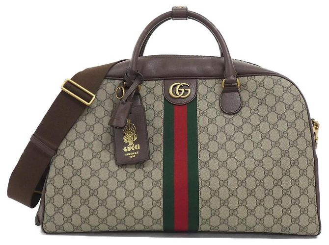 Bolsa Boston Gucci SAVOY 723310 9C2ST Marrom Bege