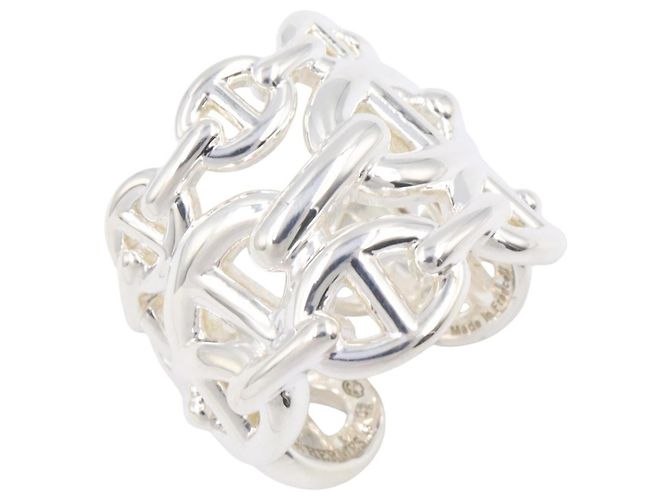 Hermès Hermes Chaine d'Ancre Enchainee GM Ring Silber