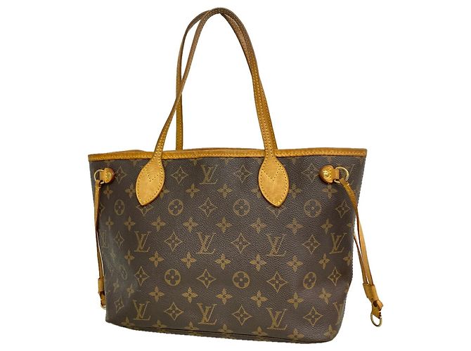 Borsa Tote Louis Vuitton Monogram Neverfull PM Marrone