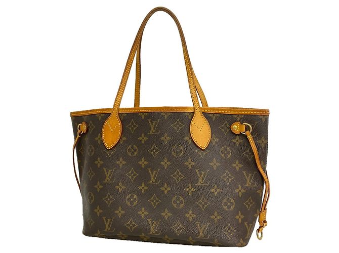 Borsa Tote Louis Vuitton Monogram Neverfull PM Marrone