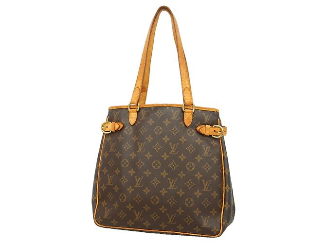 Borsa Tote Verticale Louis Vuitton Monogram Batignolles Marrone