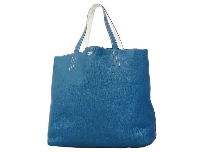 Hermès Saco Tote Hermes Double Sens 36 Branco