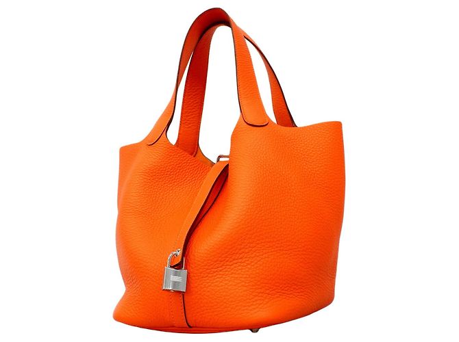 Hermès Sac à main Hermes Picotin Lock MM Orange