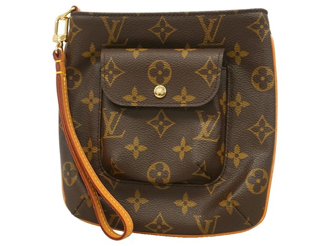 Sac/Pochette à compartiments Monogram Louis Vuitton Marron