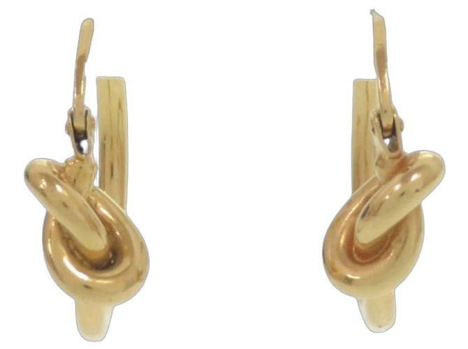 Céline Pendientes de aro Knot de Celine Dorado