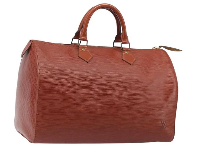 Louis Vuitton Speedy Epi Leather 35 Marron