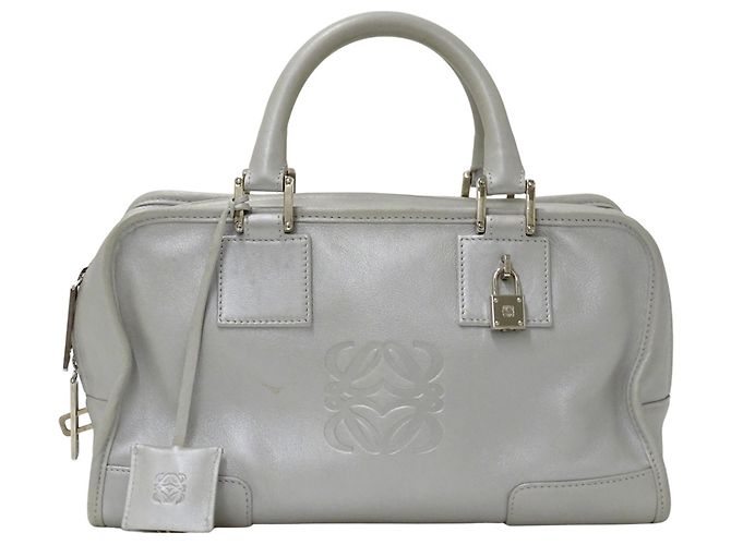 Loewe Amazona 28 Handtasche Silber