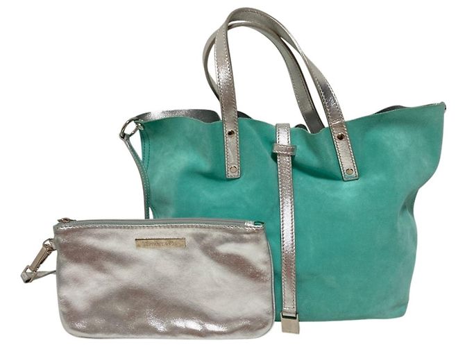 Autre Marque Sac cabas réversible Tiffany Bleu
