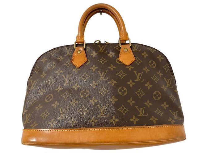 Bolso Louis Vuitton Alma MM Monogram Castaño