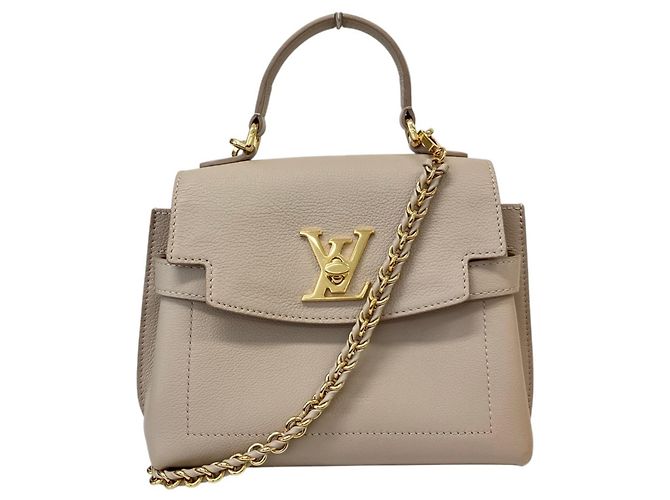 Saco de Ombro com Corrente Louis Vuitton Lockme Ever Mini Cinza